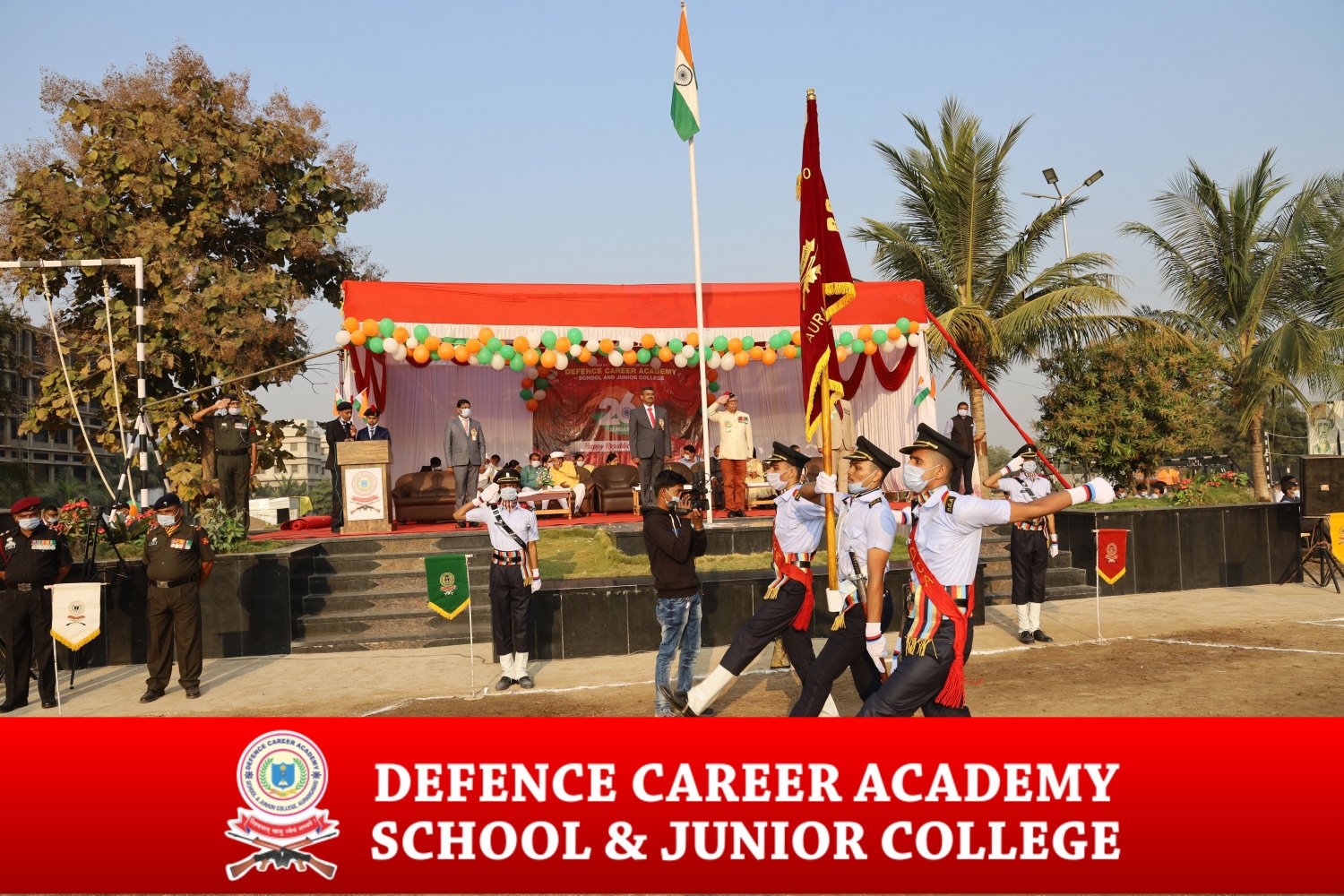 flag-hoisting-defence-career-academy-in-maharashtra-defence-career-academy-aurangabad